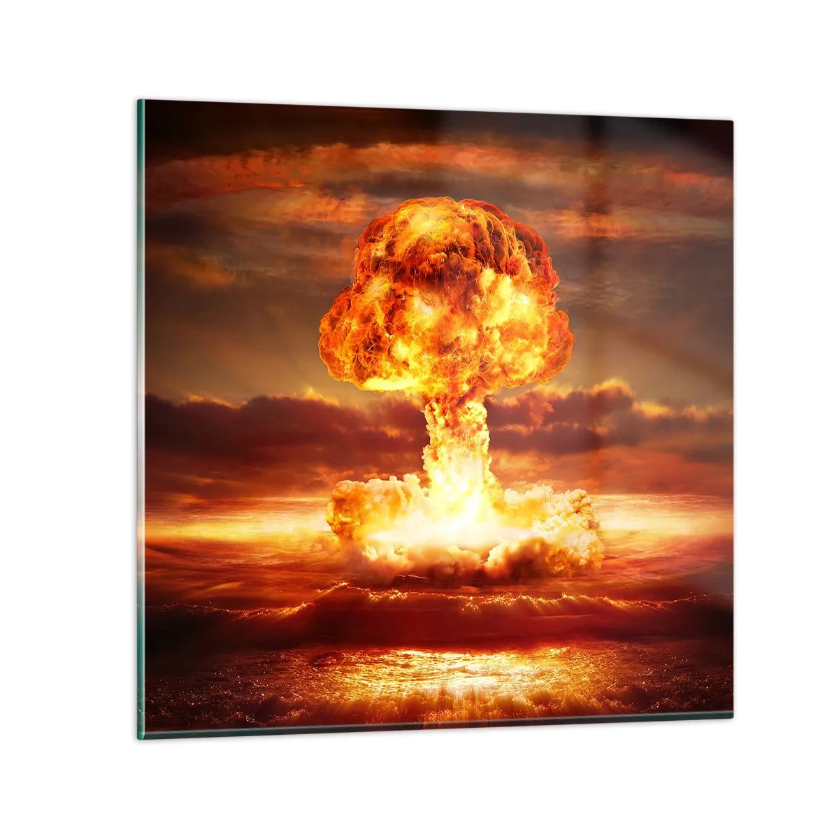 Glasbild - Bild auf glas - Und das Ende wird kommen - 50x50 cm