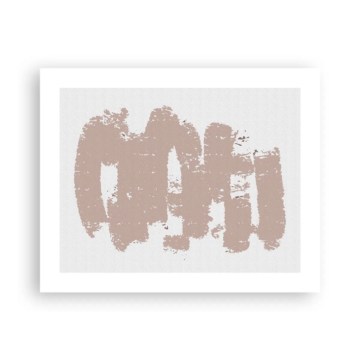 Poster - Abstraktion in zartem Rosa - 50x40 cm