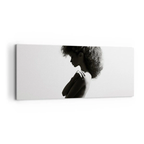 Bild auf Leinwand - Leinwandbild - Wie eine Blume auf einem schlanken Stiel - 100x40 cm