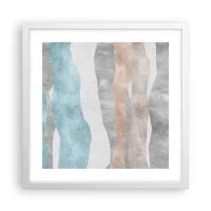 Poster in einem weißen Rahmen - Studie über Nähe - 40x40 cm