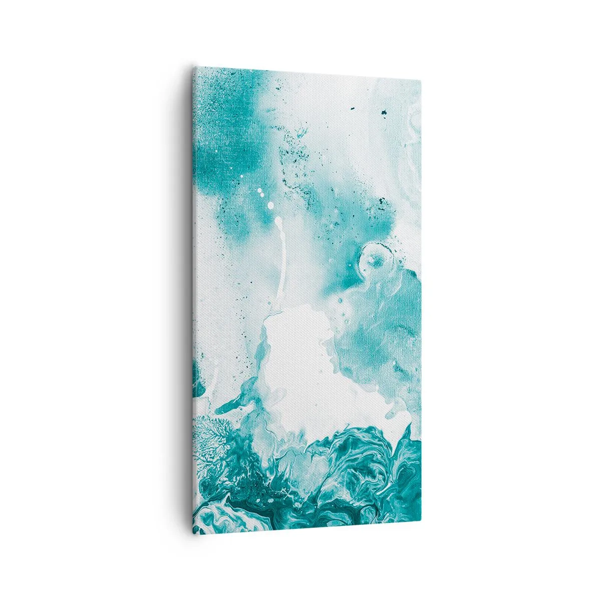 Bild auf Leinwand - Leinwandbild - Morast von Blau - 55x100 cm