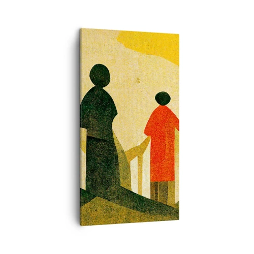 Bild auf Leinwand - Leinwandbild - Es ist noch ein langer Weg - 45x80 cm