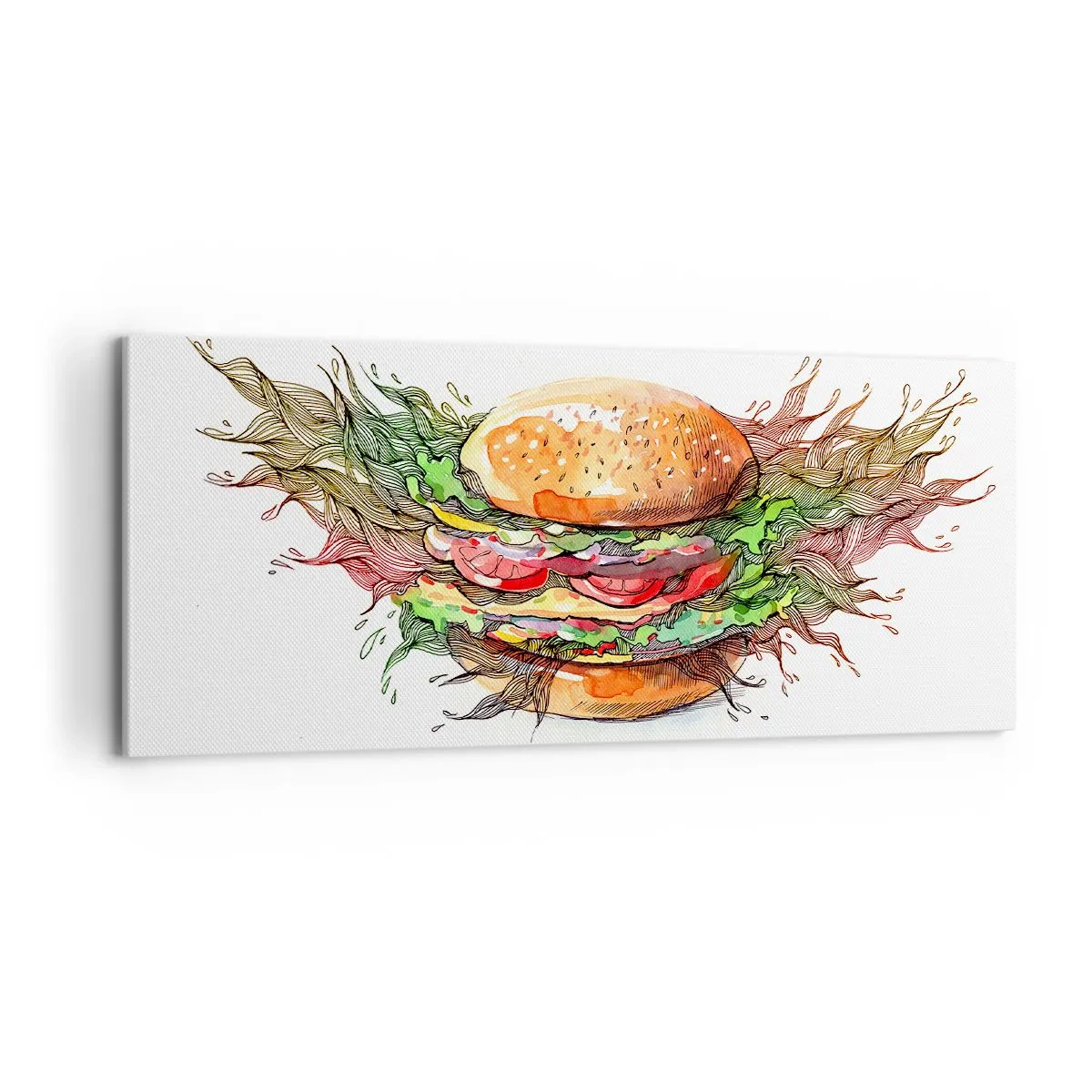 Bild auf Leinwand - Leinwandbild - Heiße Versuchung - 100x40 cm