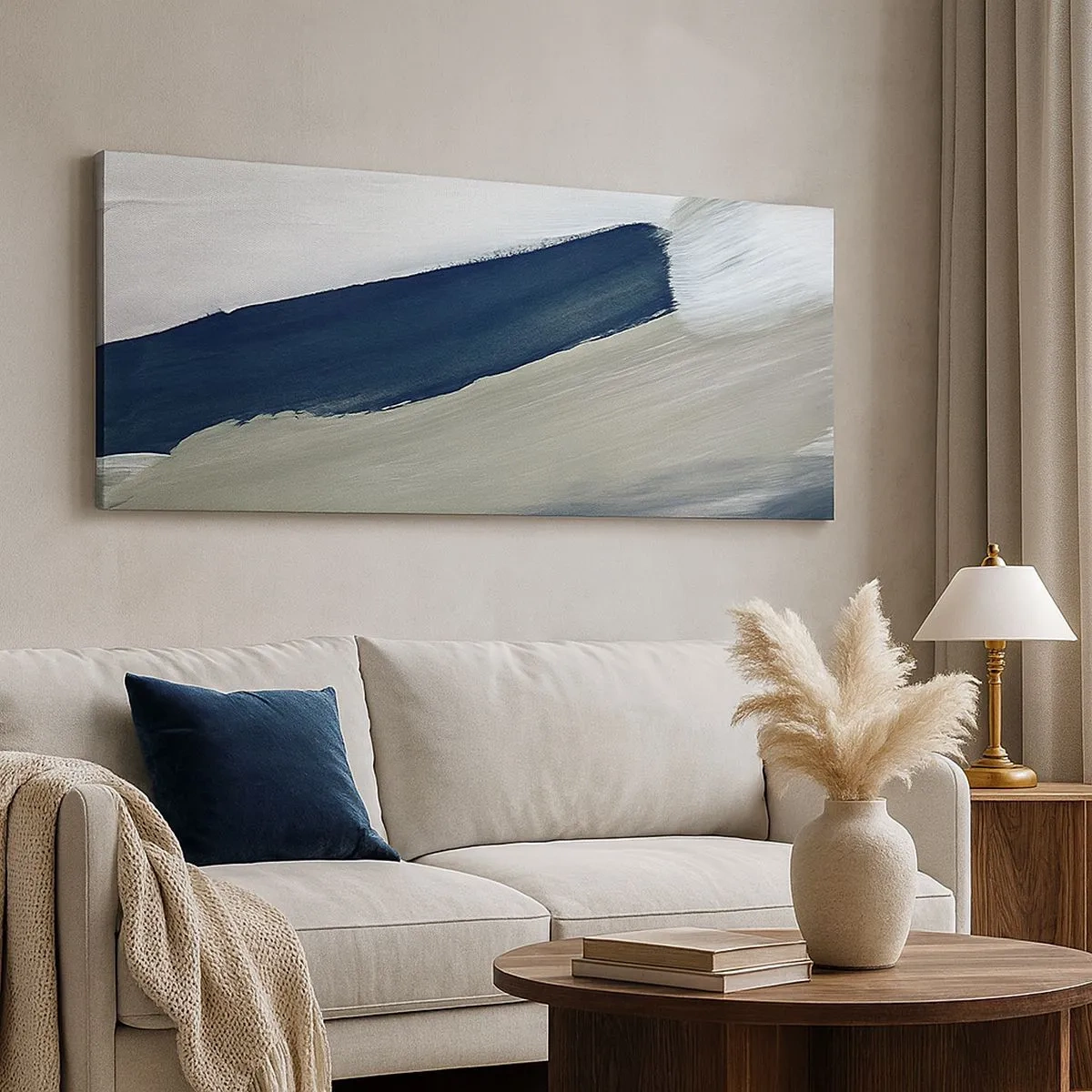 Bild auf Leinwand - Leinwandbild - Begegnung mit dem Weißsein - 100x40 cm