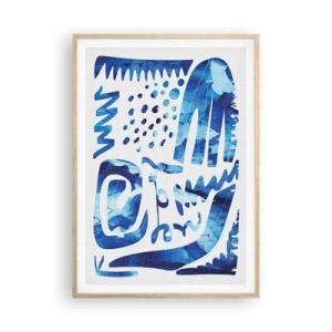 Poster in einem Rahmen aus heller Eiche - Zurück zu den Wurzeln - 70x100 cm