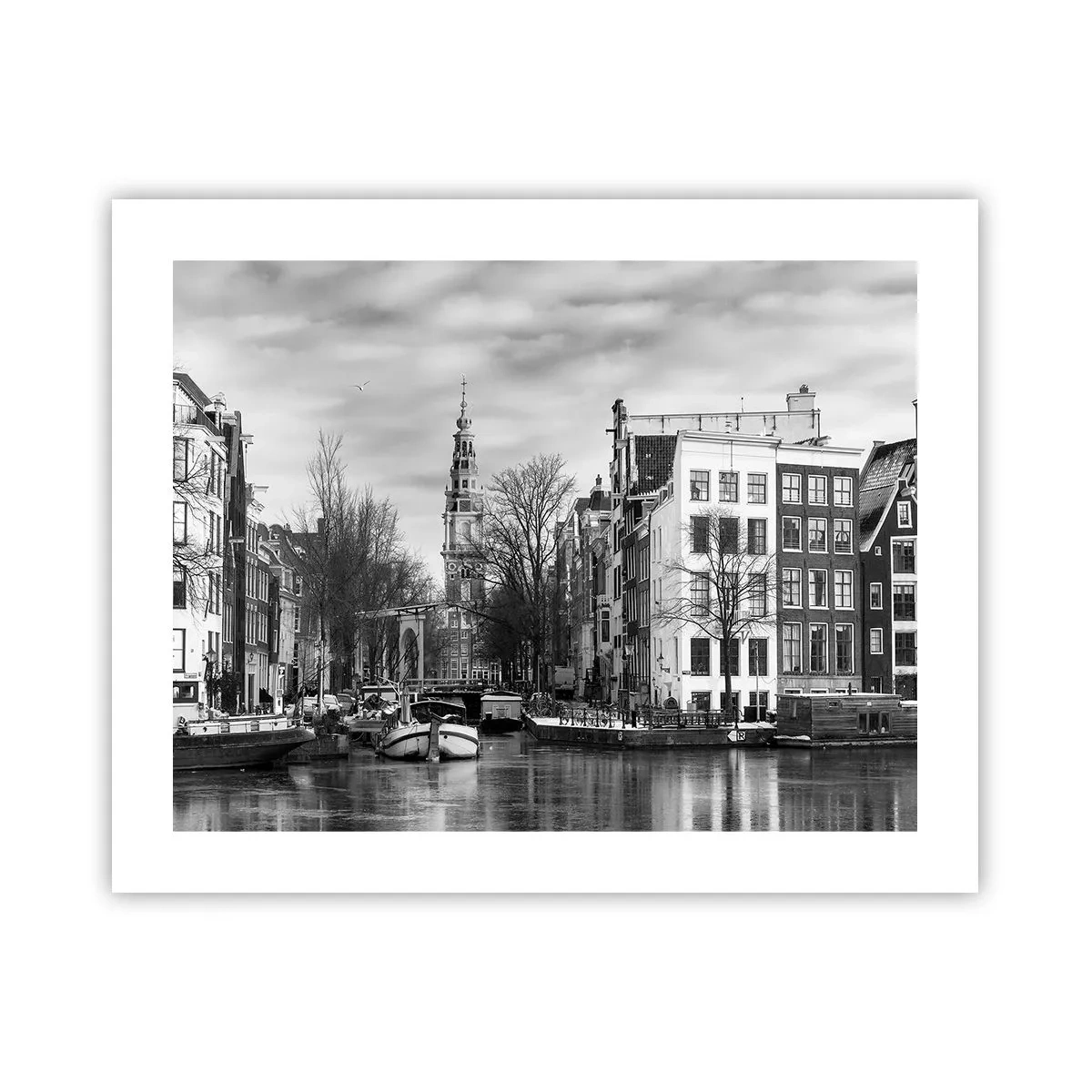 Poster - Amsterdamer Atmosphäre - 50x40 cm