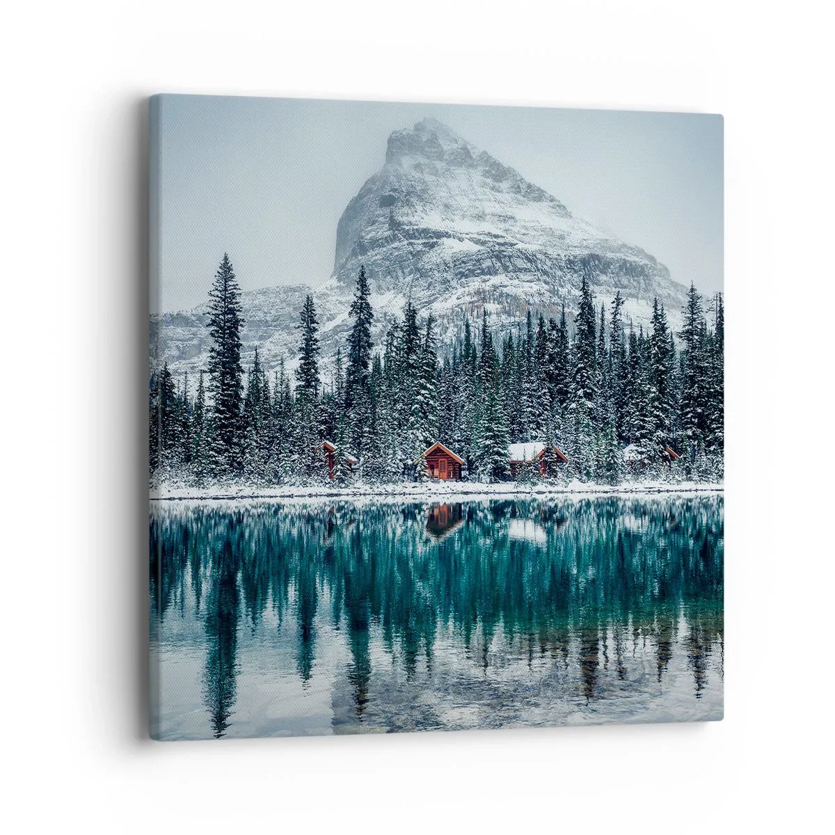 Bild auf Leinwand - Leinwandbild - Kanadischer Rückzug - 40x40 cm