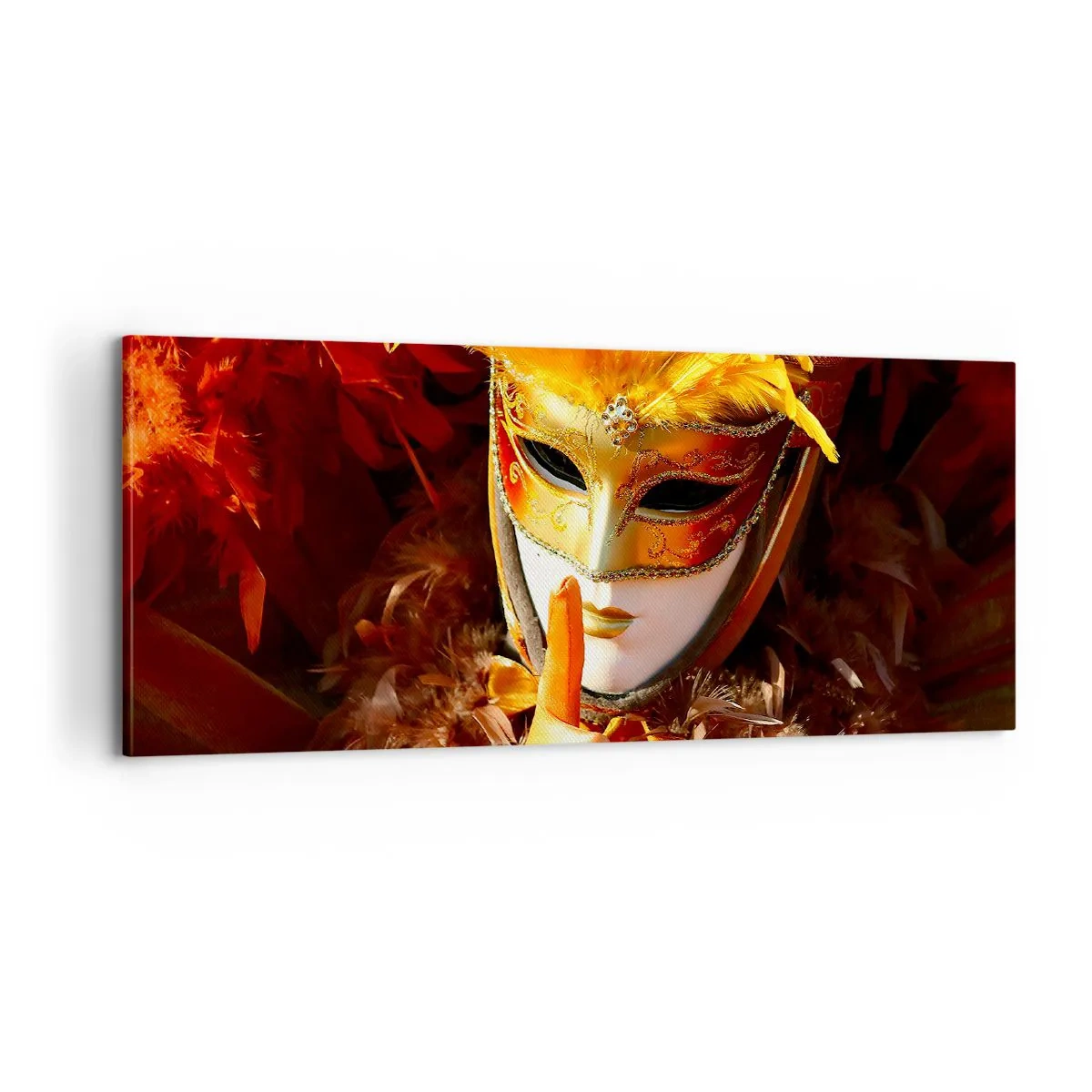 Bild auf Leinwand - Leinwandbild - Geheimnis ist Teil des Spiels - 100x40 cm
