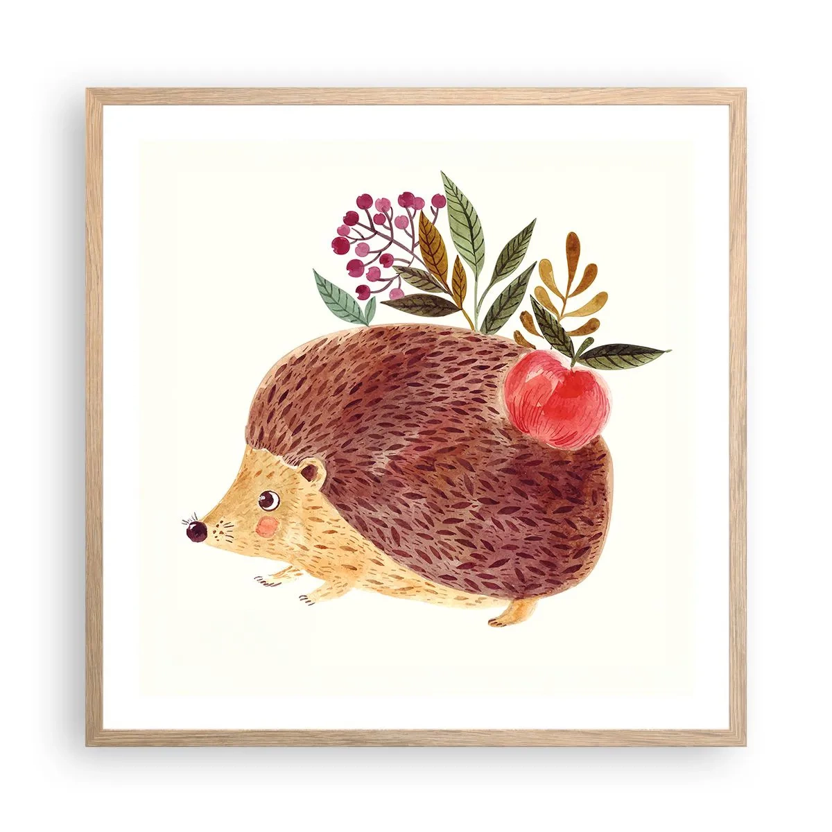 Poster in einem Rahmen aus heller Eiche - Und dann magst du mich schon - 60x60 cm