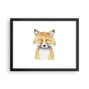 Poster in einem schwarzem Rahmen - Fuchsstimmungen - 40x30 cm