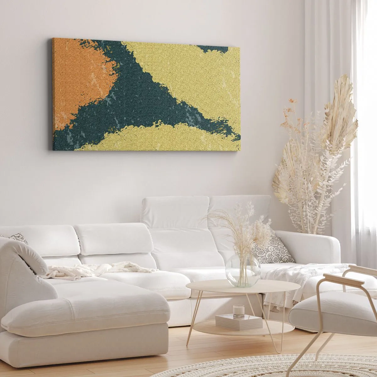 Bild auf Leinwand - Leinwandbild - Abstraktion – langsame Bewegung - 100x40 cm