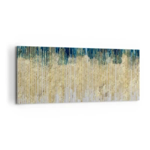 Bild auf Leinwand - Leinwandbild - Vergoldete Grenze - 100x40 cm