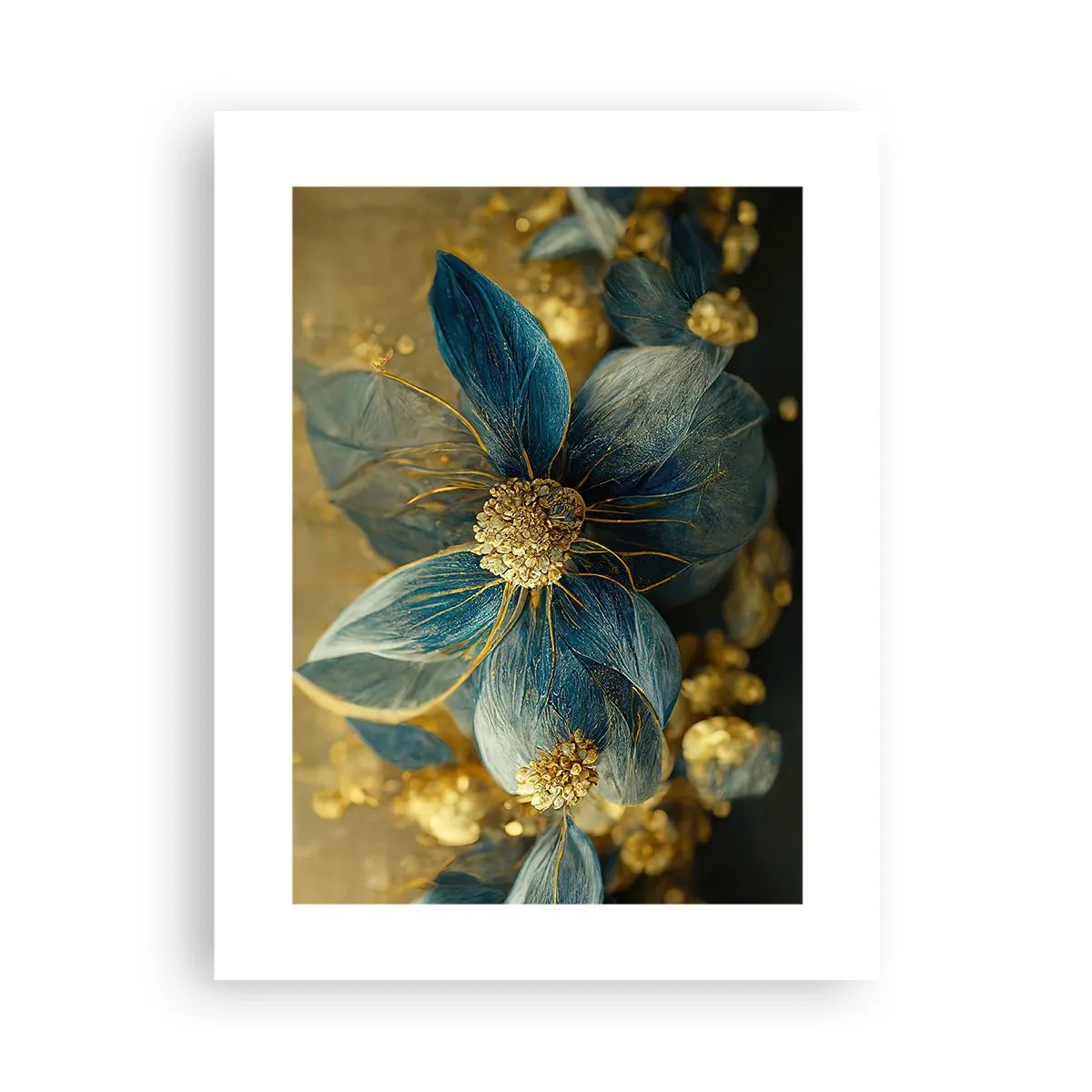 Poster - Mit Gold blühen - 30x40 cm