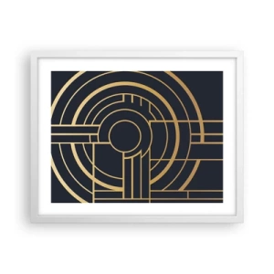 Poster in einem weißen Rahmen - Wendungen der Dinge - 50x40 cm