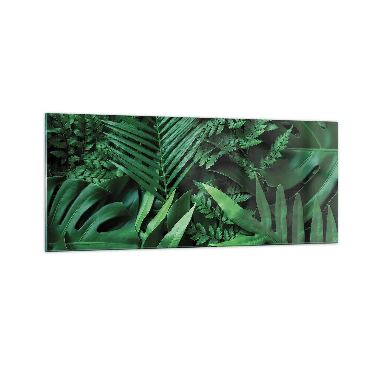 Glasbild - Bild auf glas - Eingebettet ins Grüne - 100x40 cm