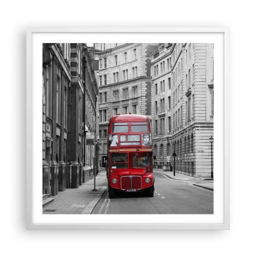 Poster in einem weißen Rahmen - Der Alltag muss nicht grau sein - 60x60 cm