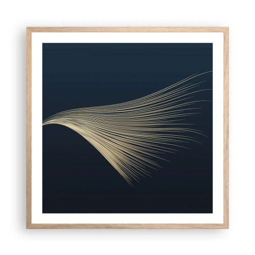 Poster in einem Rahmen aus heller Eiche - Wie das Haar eines Engels - 60x60 cm