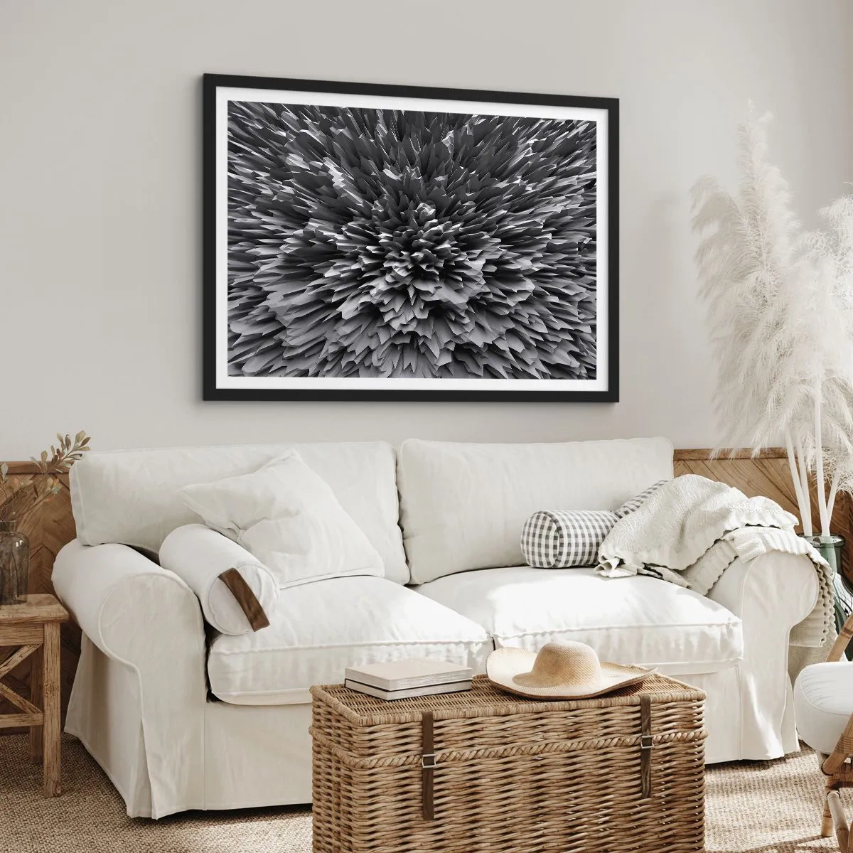 Poster in einem schwarzem Rahmen - Härter kann es nicht werden - 40x30 cm