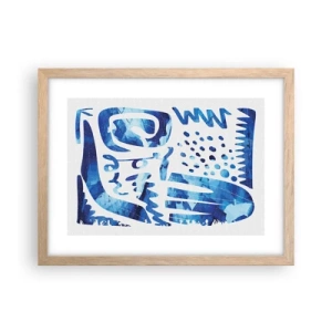 Poster in einem Rahmen aus heller Eiche - Zurück zu den Wurzeln - 40x30 cm