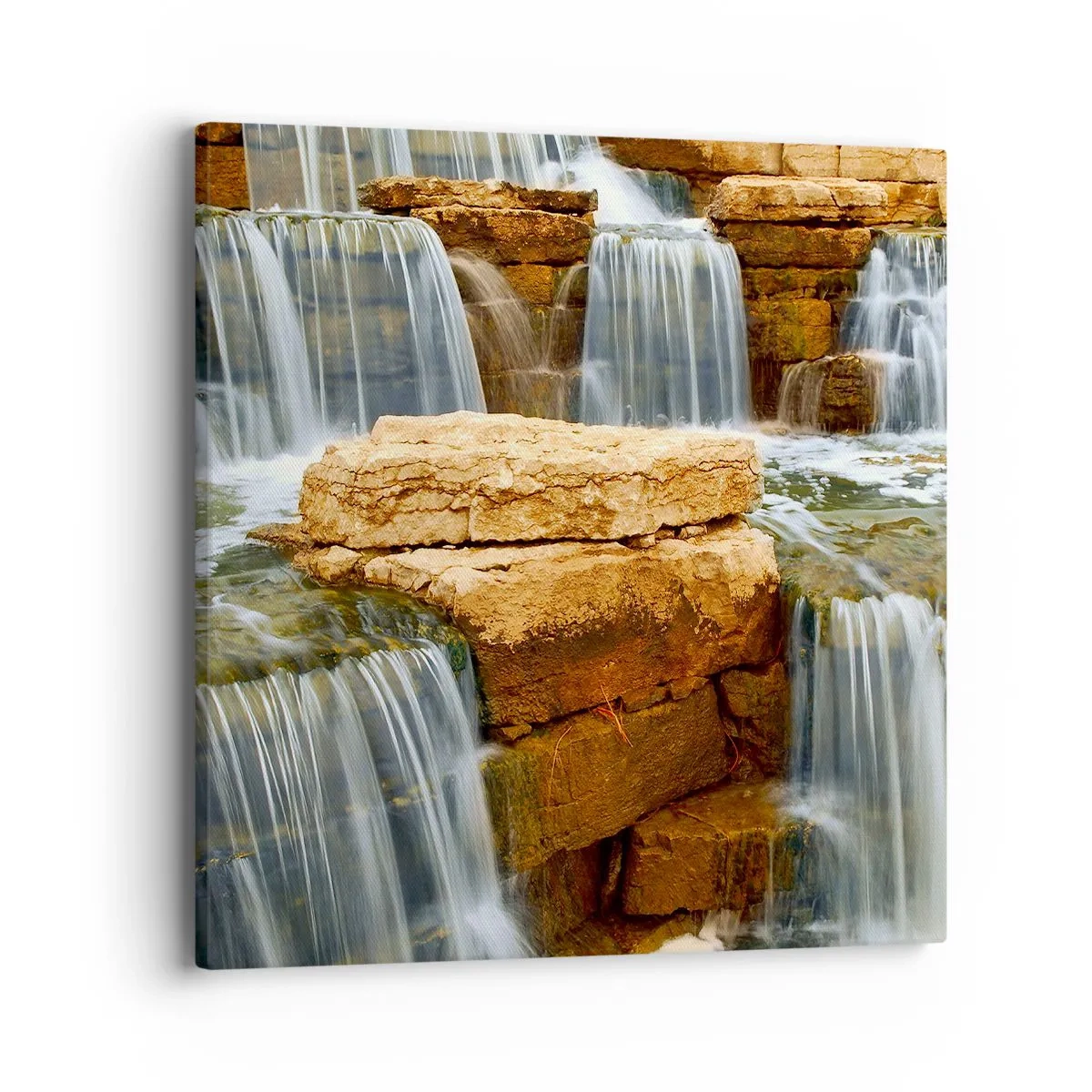 Bild auf Leinwand - Leinwandbild - Treppe zum Himmel - 40x40 cm