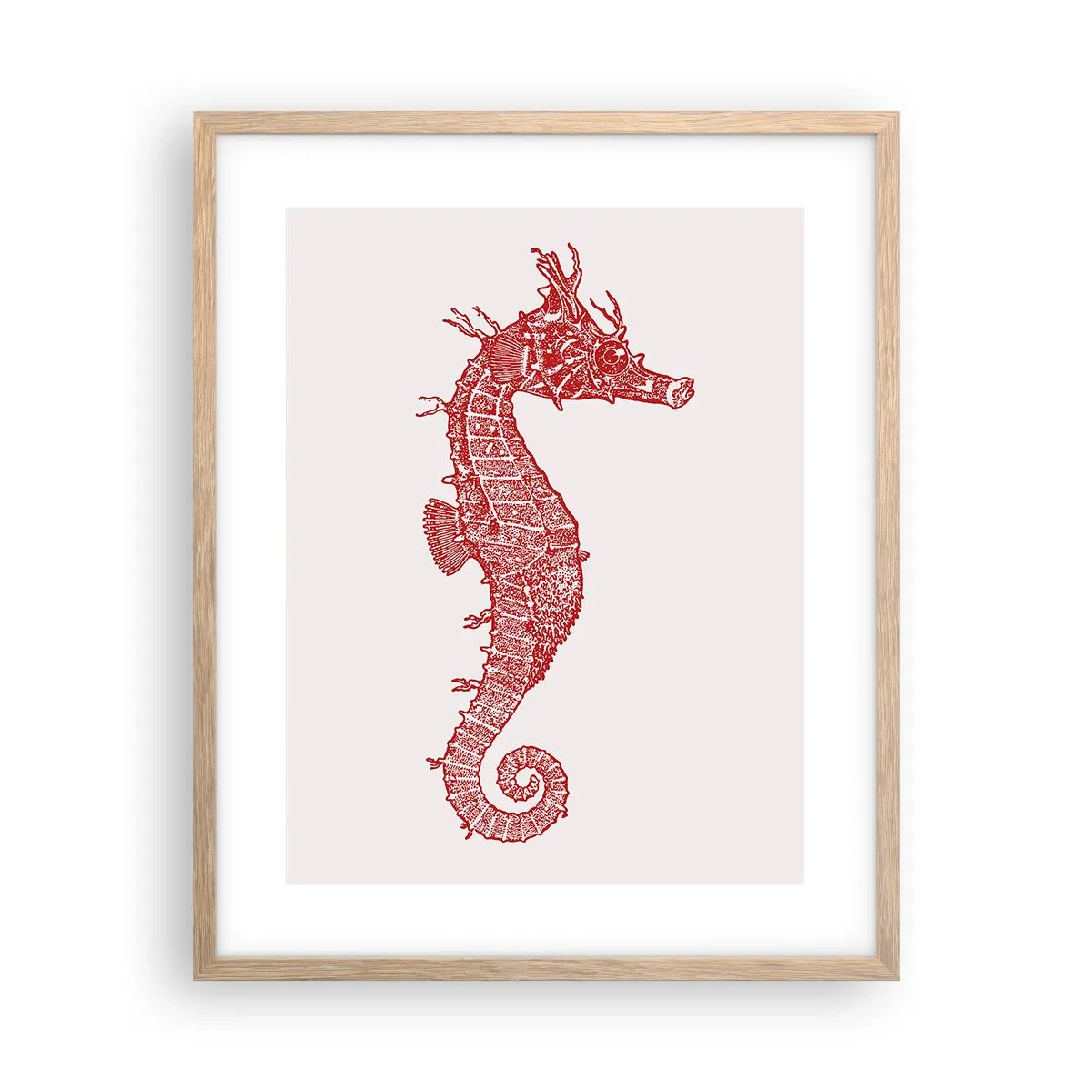 Poster in einem Rahmen aus heller Eiche - Komplizierte Kreatur - 40x50 cm