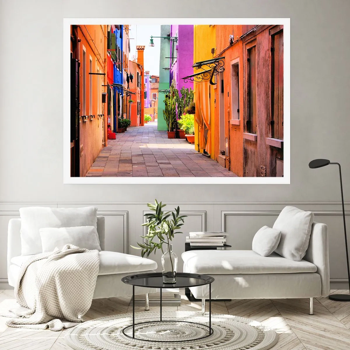 Poster - Regenbogengasse - 91x61 cm