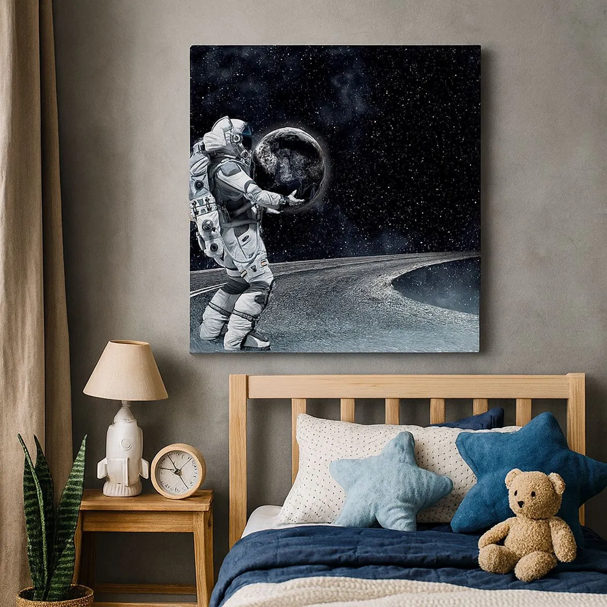 Bild auf Leinwand - Leinwandbild - Auf der Milchstraße - 30x30 cm