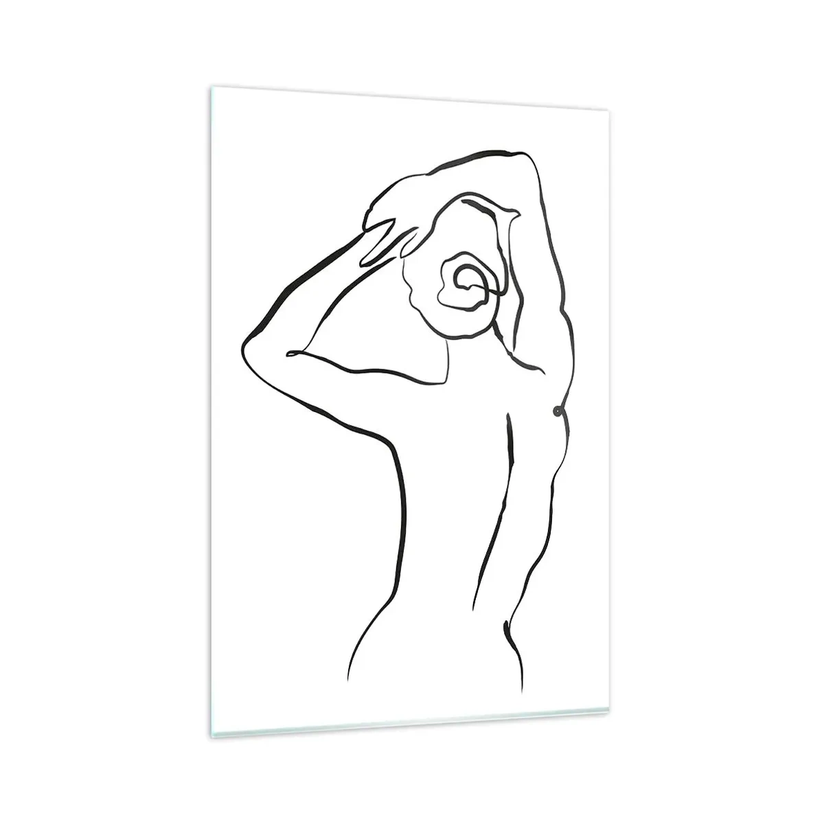 Glasbild - Bild auf glas - Morgenakte - 80x120 cm