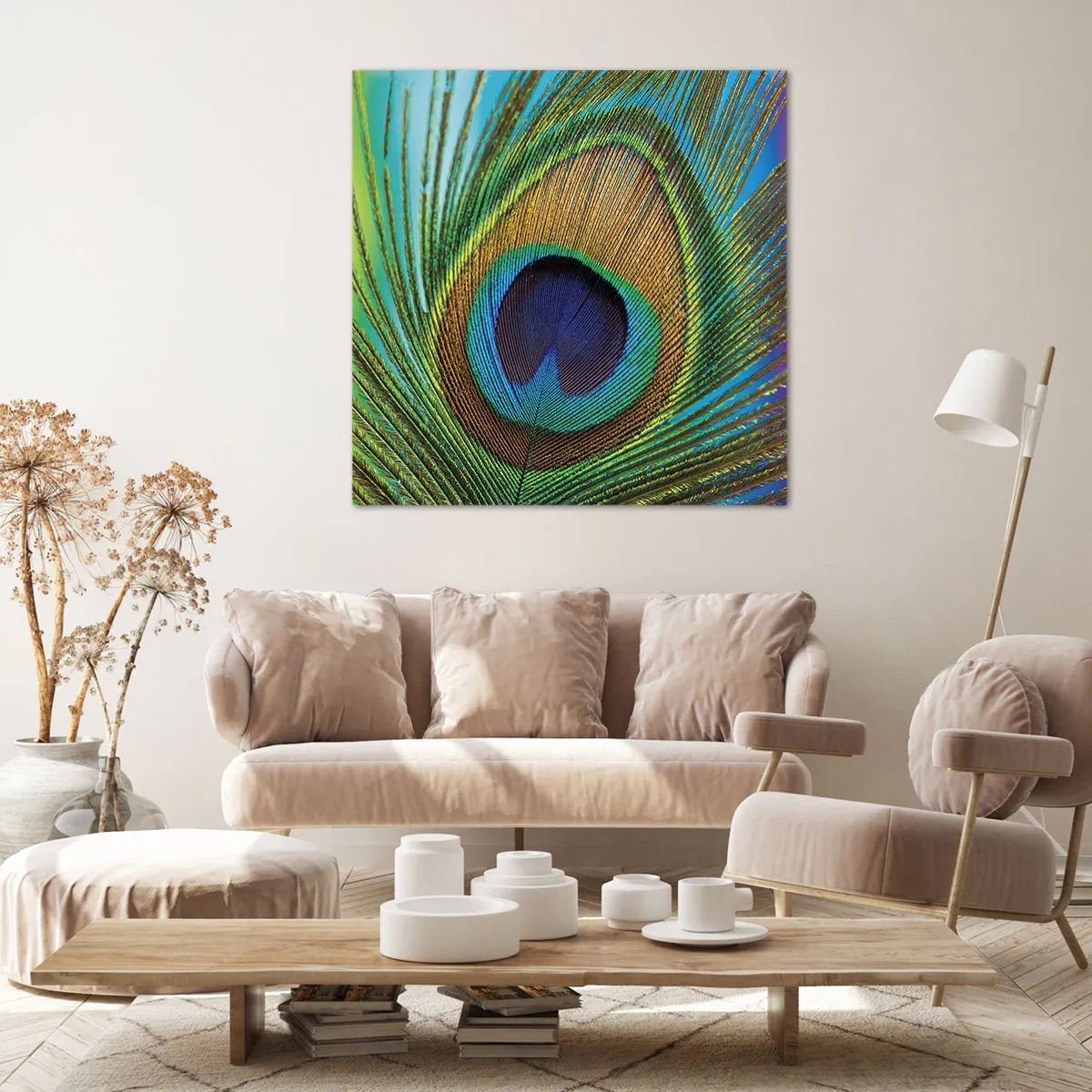 Bild auf Leinwand - Leinwandbild - Auge in Auge - 50x50 cm