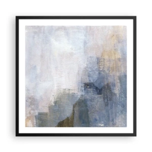 Poster in einem schwarzem Rahmen - Farbtöne und Akkorde - 60x60 cm