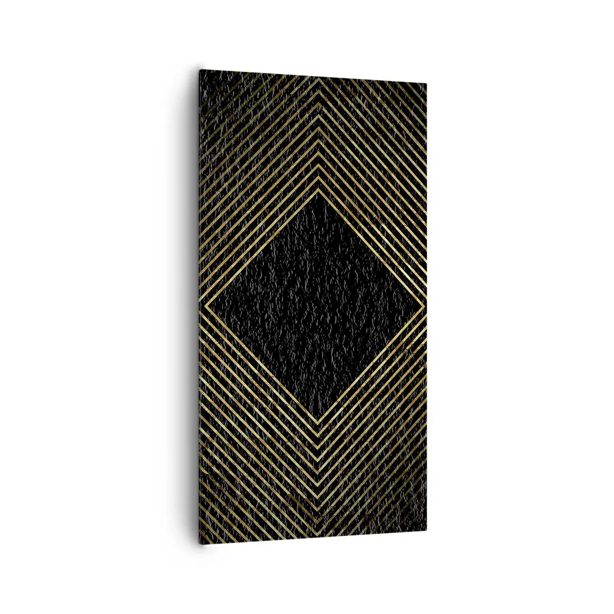 Bild auf Leinwand - Leinwandbild - Geometrie im glamourösen Stil - 65x120 cm