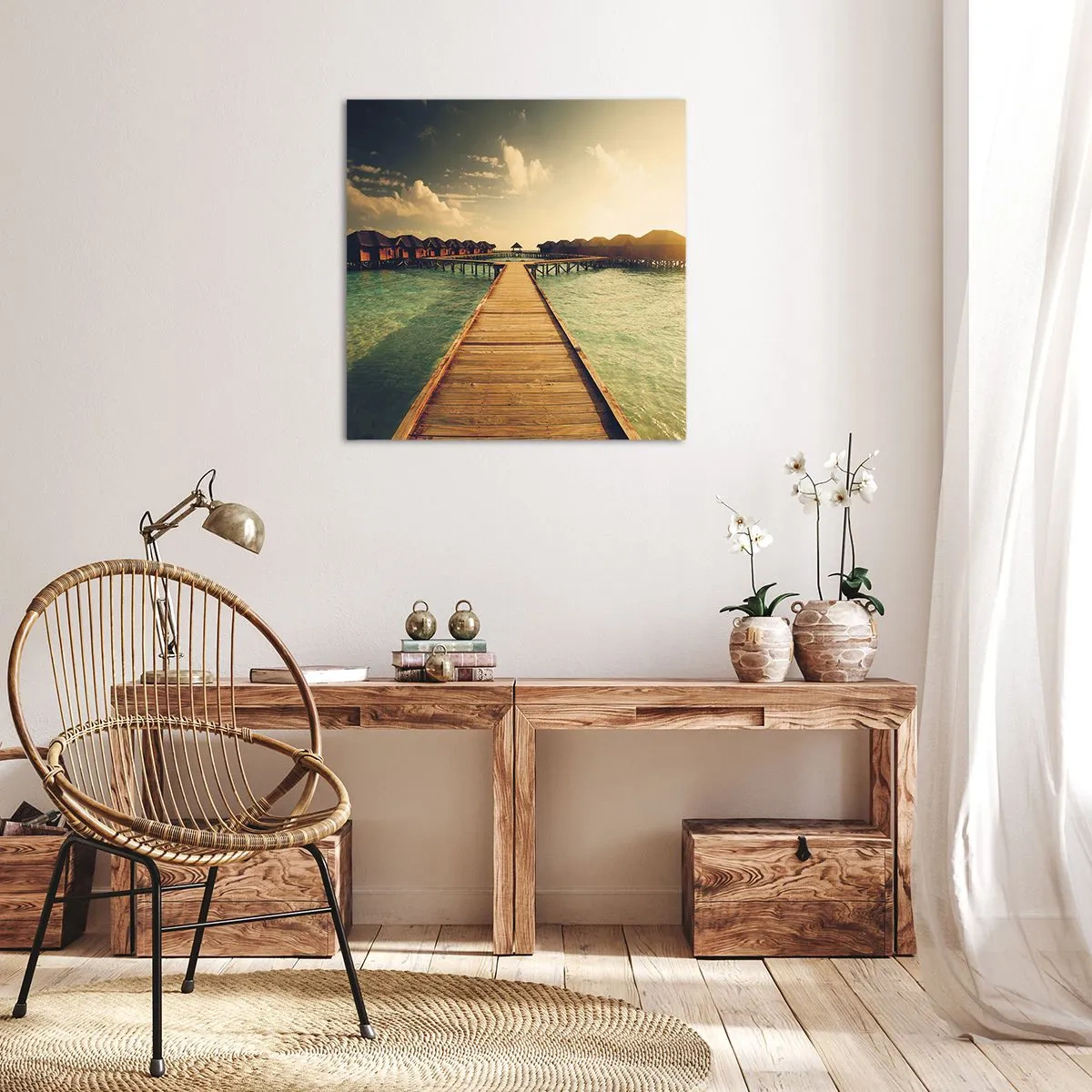 Bild auf Leinwand - Leinwandbild - Eine herzliche Einladung - 70x70 cm