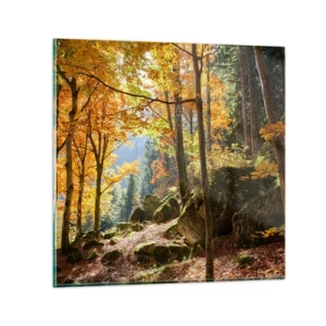 Glasbild - Bild auf glas - Zeit zum Entspannen - 70x70 cm