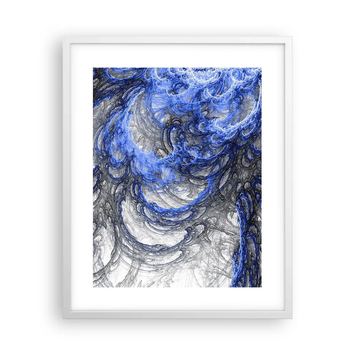 Poster in einem weißen Rahmen - Die Geburt einer Welle - 40x50 cm