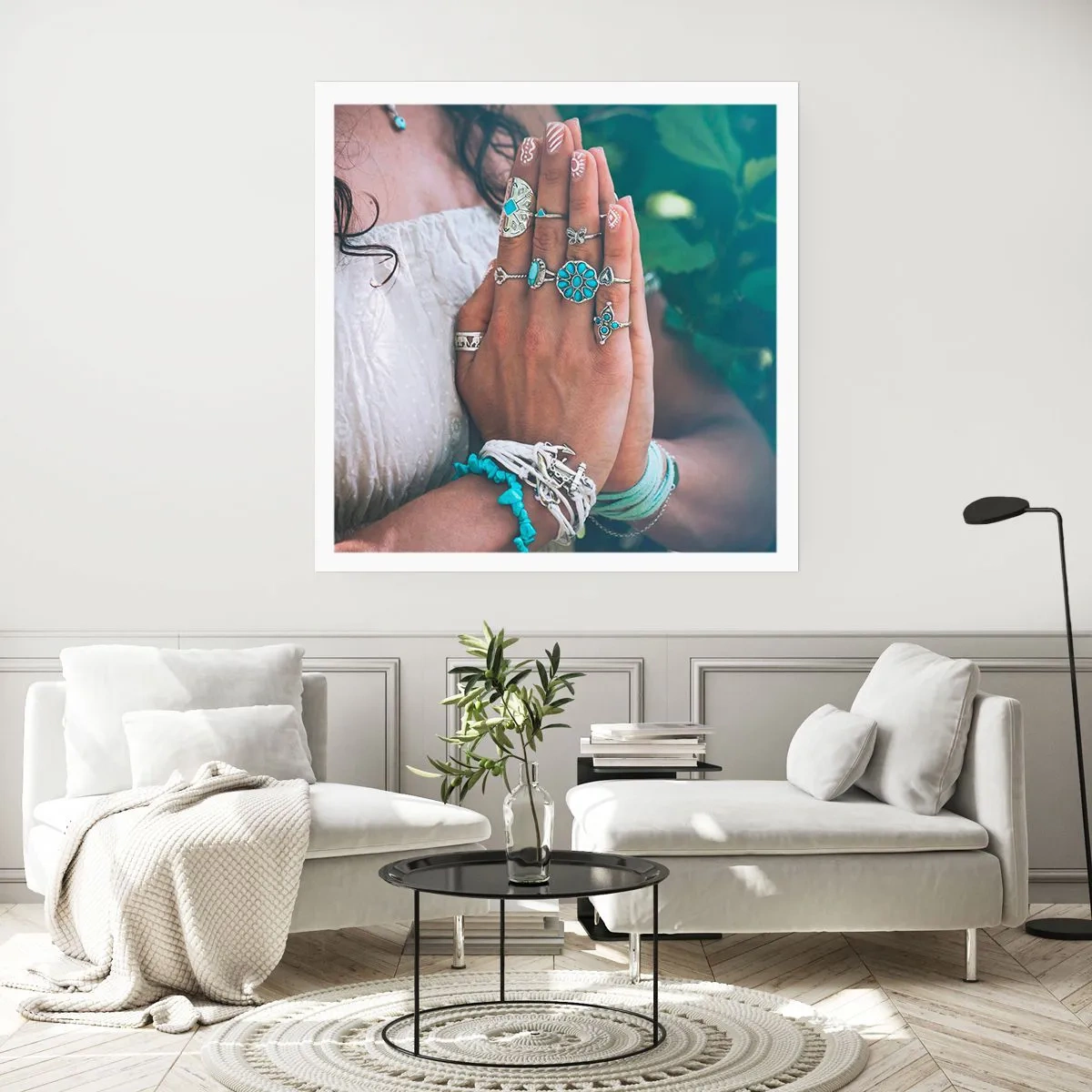 Poster - Willkommen im Zentrum des Seins - 40x40 cm