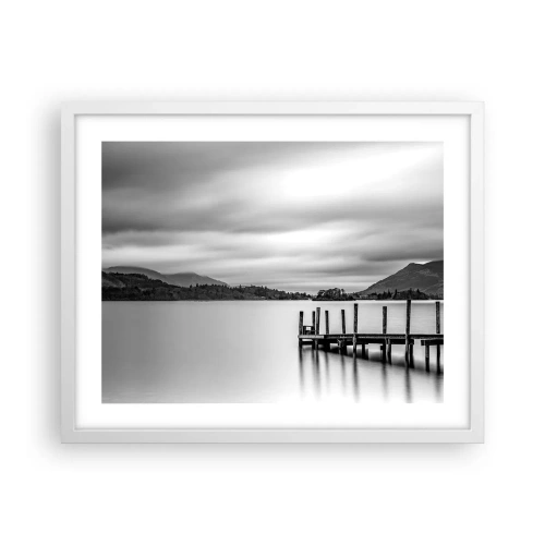 Poster in einem weißen Rahmen - Milde und Kraft - 50x40 cm