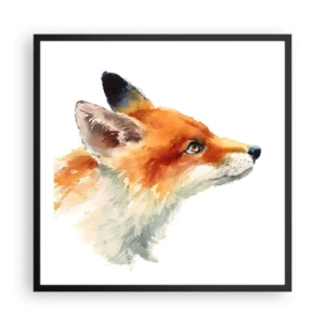 Poster in einem schwarzem Rahmen - Man kann nie vorsichtig genug sein - 60x60 cm