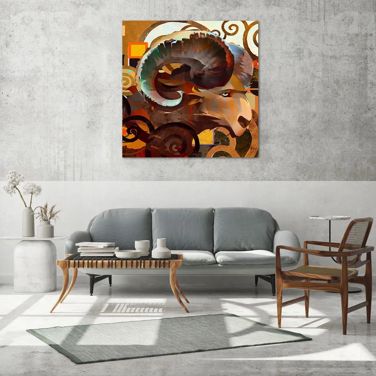 Glasbild - Bild auf glas - Magie - Religionen - Rituale - 70x70 cm