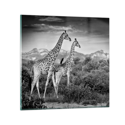 Glasbild - Bild auf glas - Hohe Sphären in Afrika - 50x50 cm