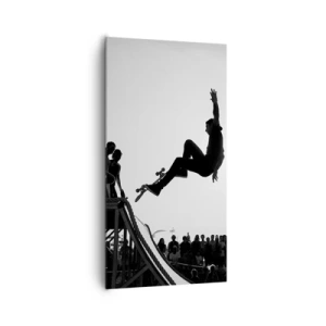 Bild auf Leinwand - Leinwandbild - Helden und Zuschauer - 65x120 cm