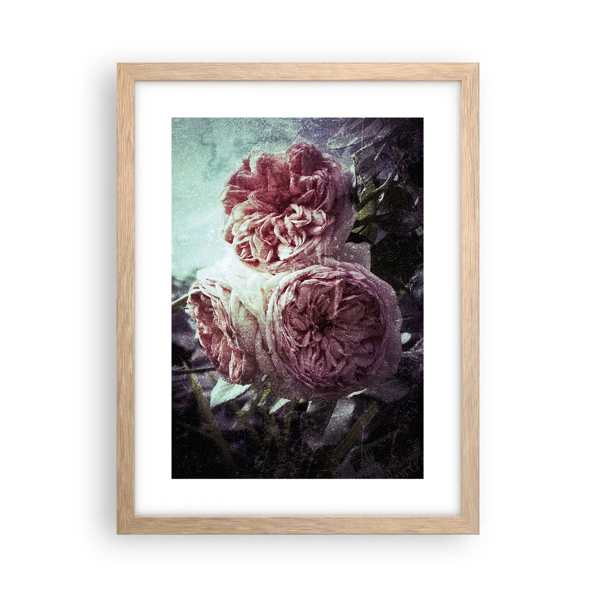 Poster in einem Rahmen aus heller Eiche - In romantischer Atmosphäre - 30x40 cm