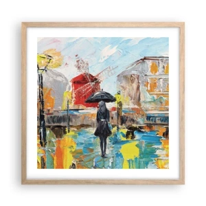 Poster in einem Rahmen aus heller Eiche - Pariser Legenden - 50x50 cm