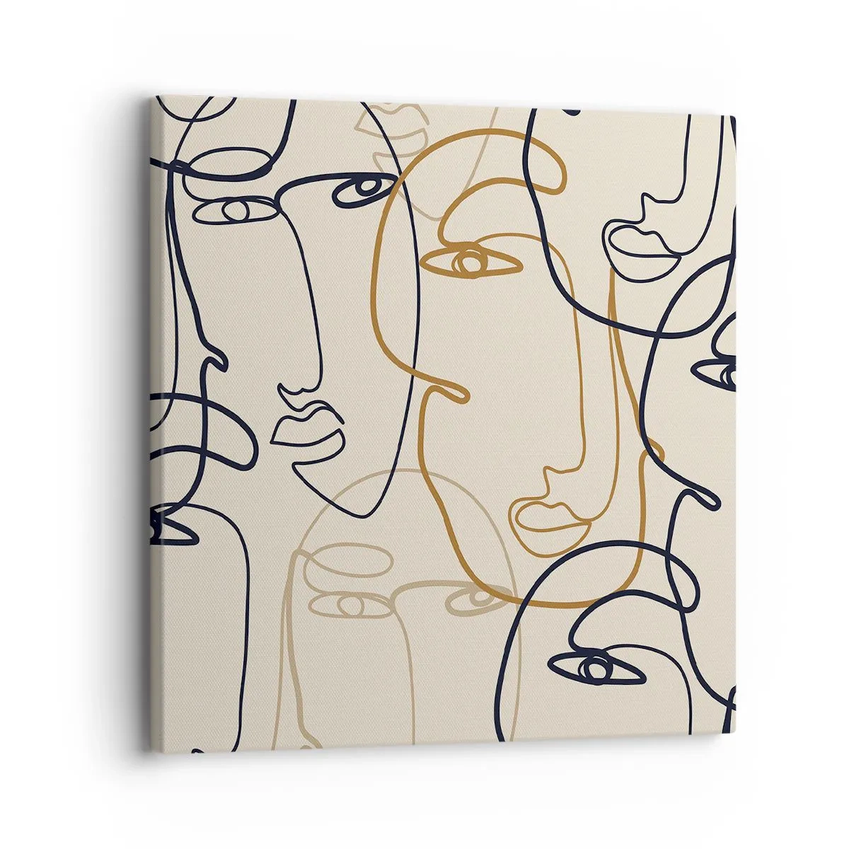 Bild auf Leinwand - Leinwandbild - Das Porträt wird multipliziert - 30x30 cm