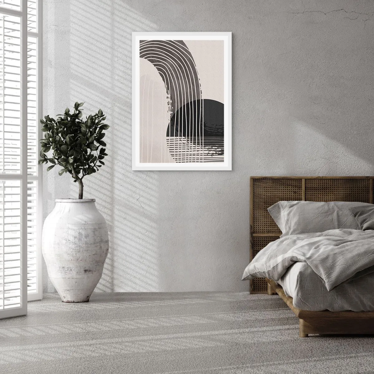 Poster in einem weißen Rahmen - Hin und zurück - 61x91 cm