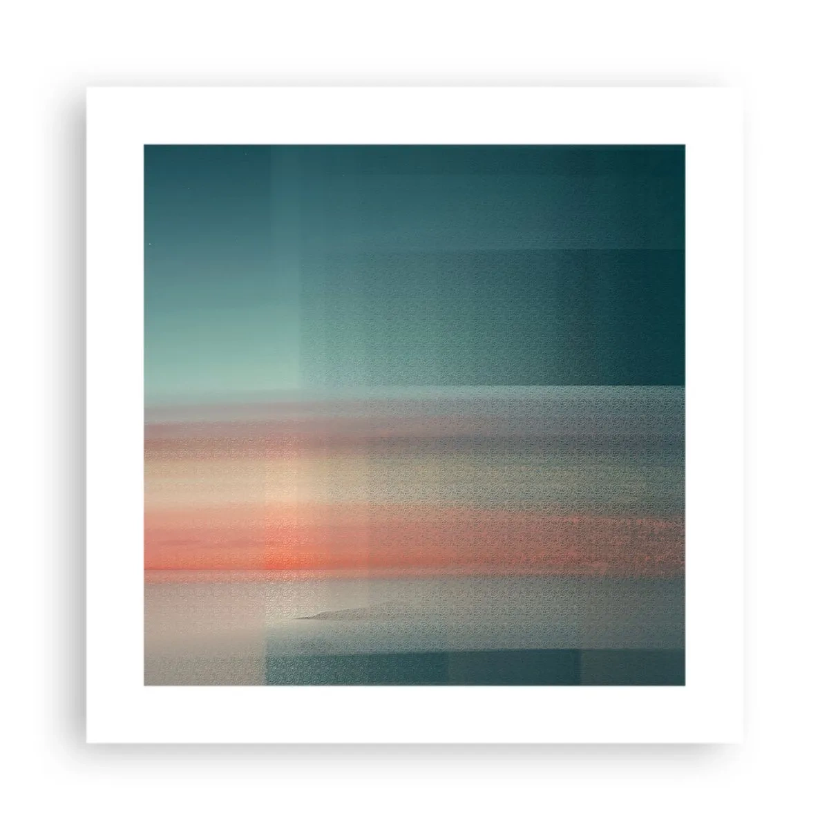 Poster - Abstraktion: Lichtwellen - 40x40 cm