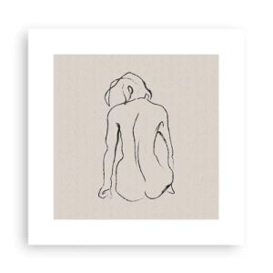 Poster - Mädchenakt - 30x30 cm