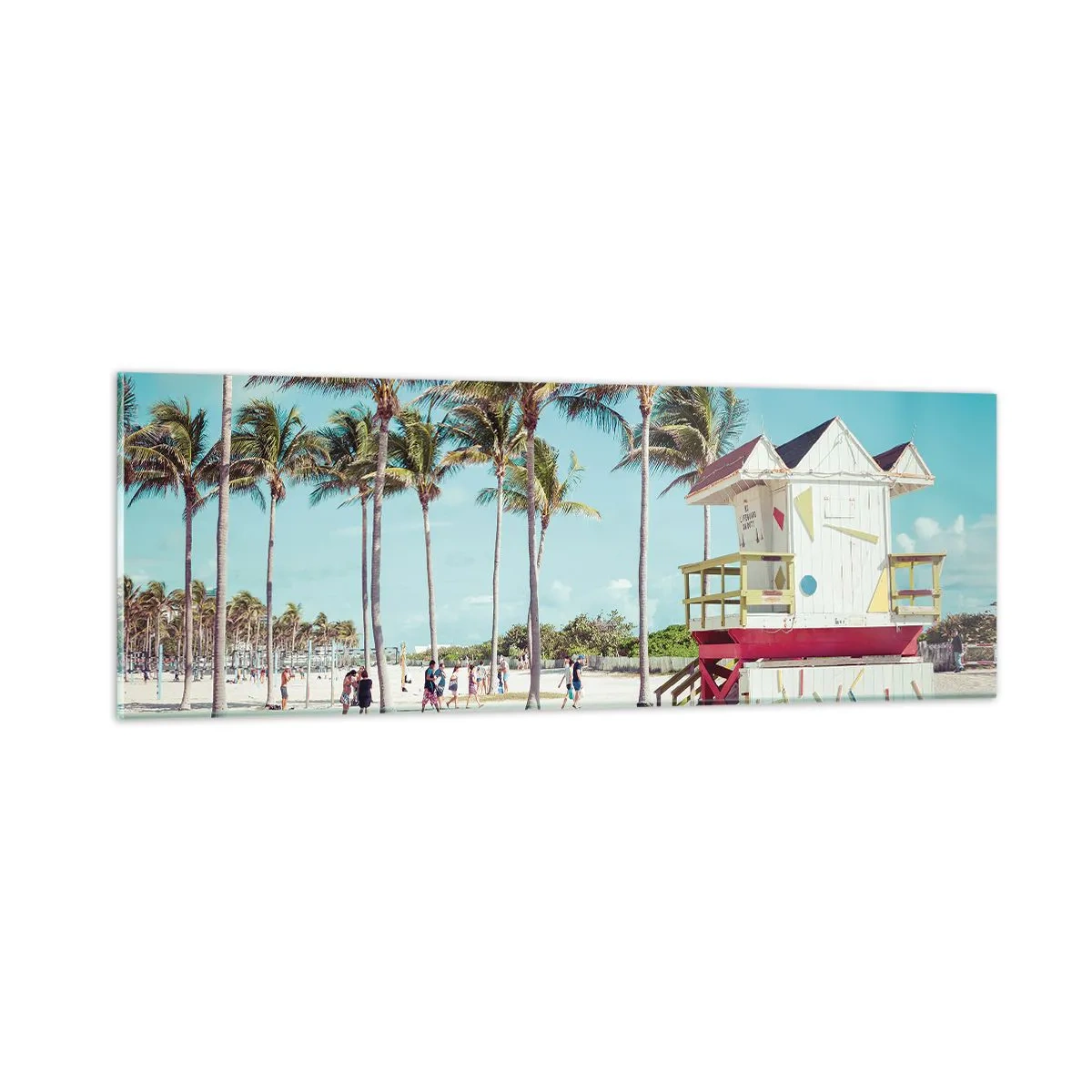 Glasbild - Bild auf glas - Dir steht ein schöner Tag bevor - 90x30 cm