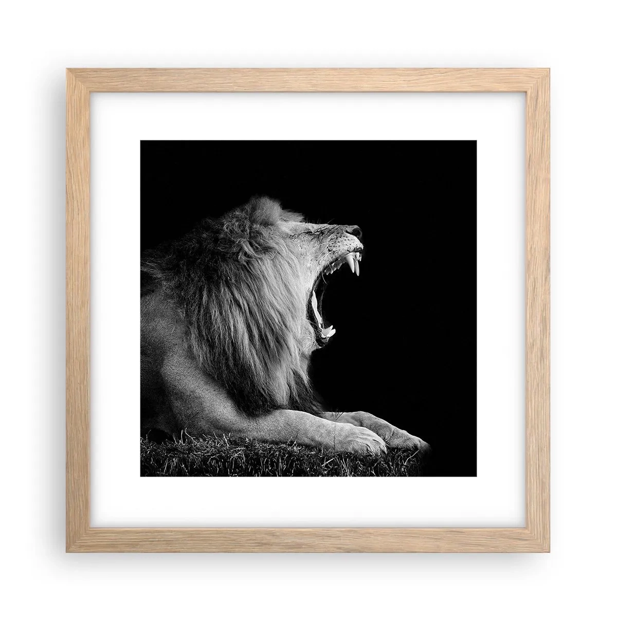 Poster in einem Rahmen aus heller Eiche - Ohne Zweifel - 30x30 cm