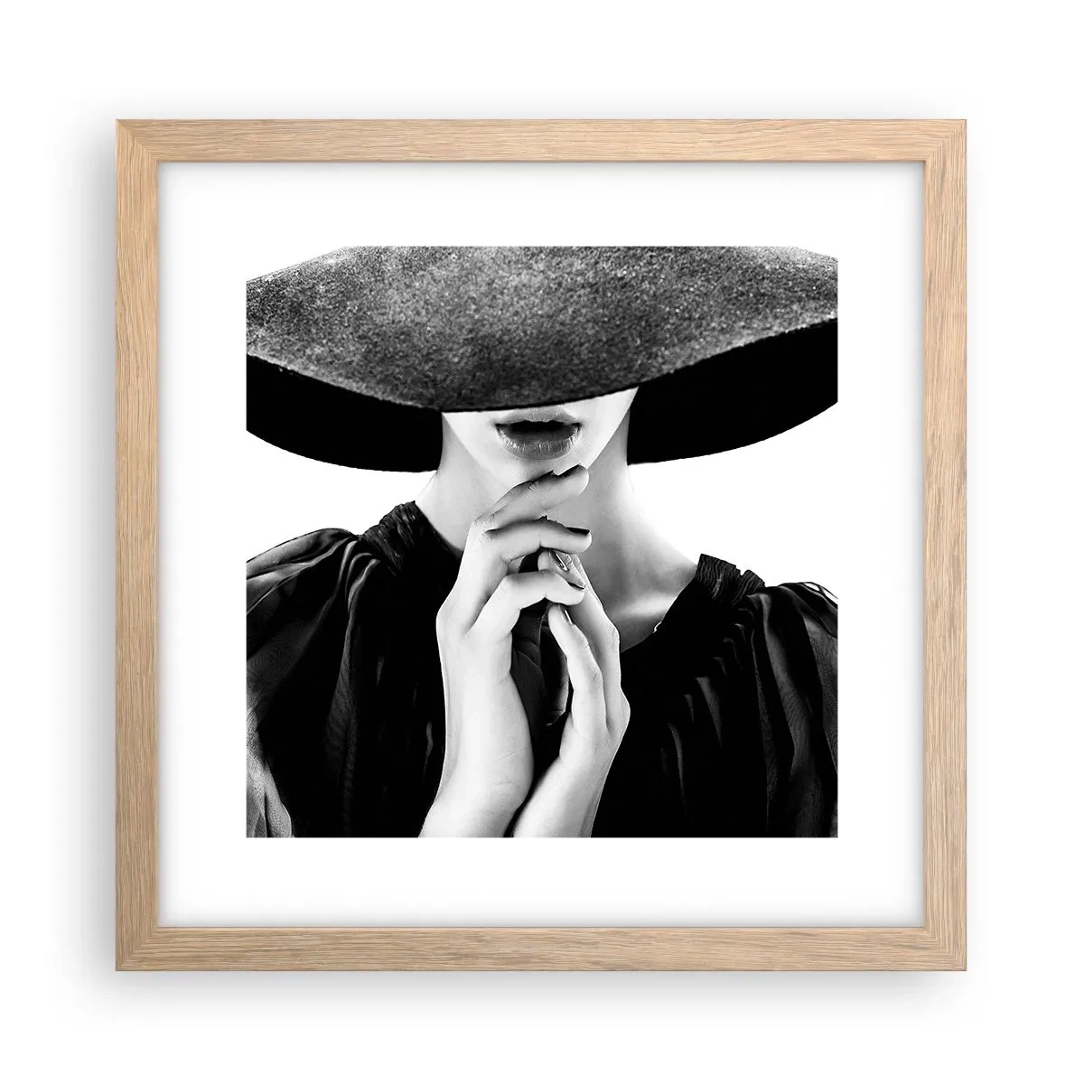 Poster in einem Rahmen aus heller Eiche - Versteckte Schönheit - 30x30 cm