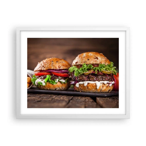 Poster in einem weißen Rahmen - Amerikanischer Traum - 50x40 cm